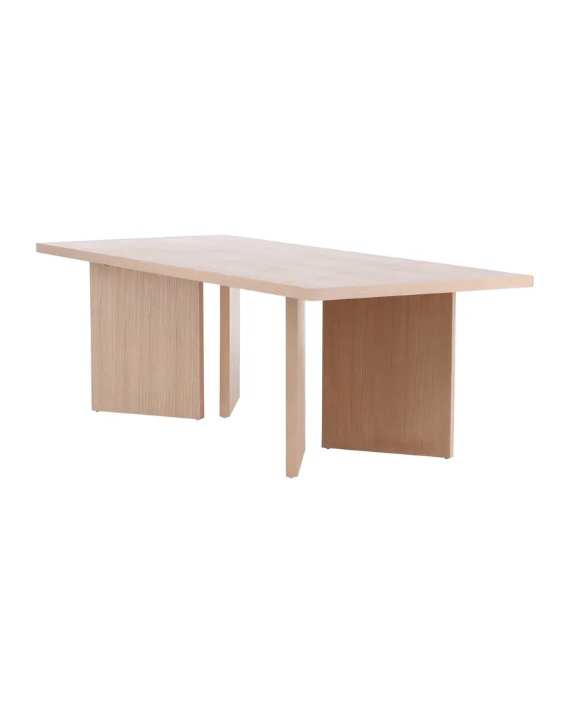 Bassholmen rechteckiger Esstisch in 240 × 100 cm, Whitewash, Ansicht 1