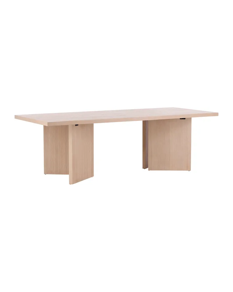 Bassholmen rechteckiger Esstisch in 240 × 100 cm, Whitewash, Ansicht 10