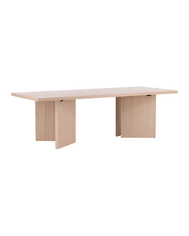 Bassholmen rechteckiger Esstisch in 240 × 100 cm, Whitewash, Ansicht 4