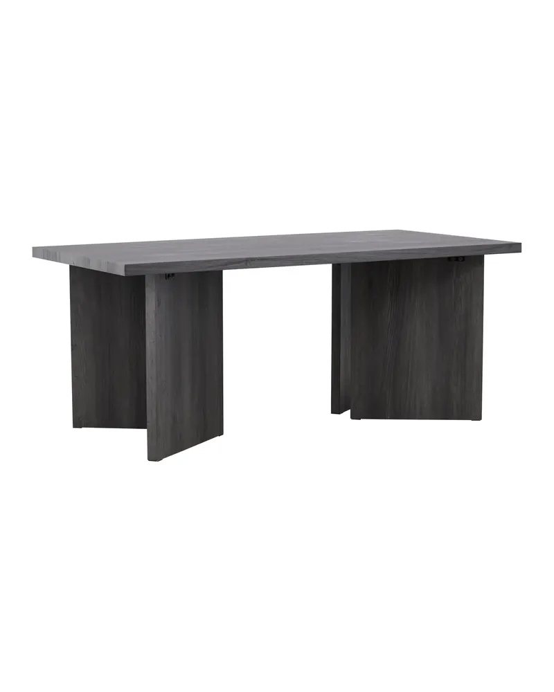 Bassholmen rechteckiger Esstisch in 180 × 90 cm, Schwarz, Ansicht 9