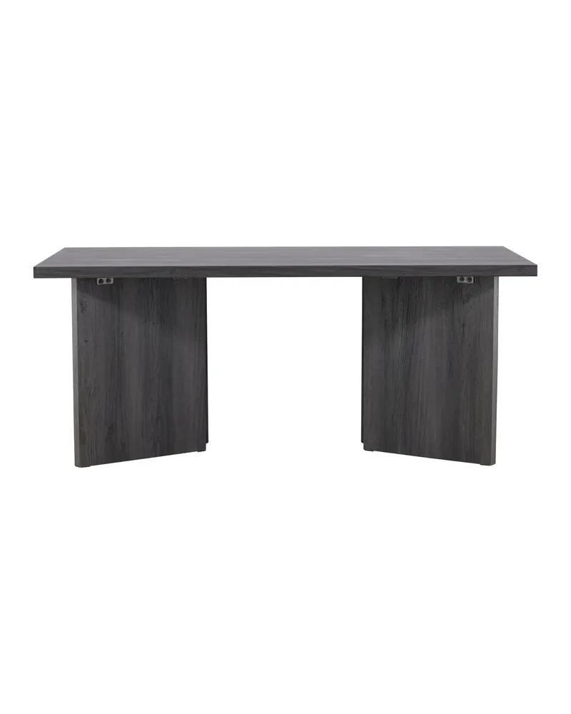 Bassholmen rechteckiger Esstisch in 180 × 90 cm, Schwarz, Ansicht 10