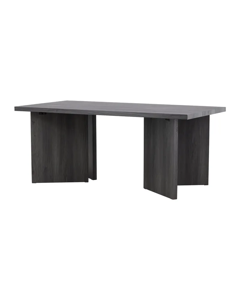 Bassholmen rechteckiger Esstisch in 180 × 90 cm, Schwarz, Ansicht 11