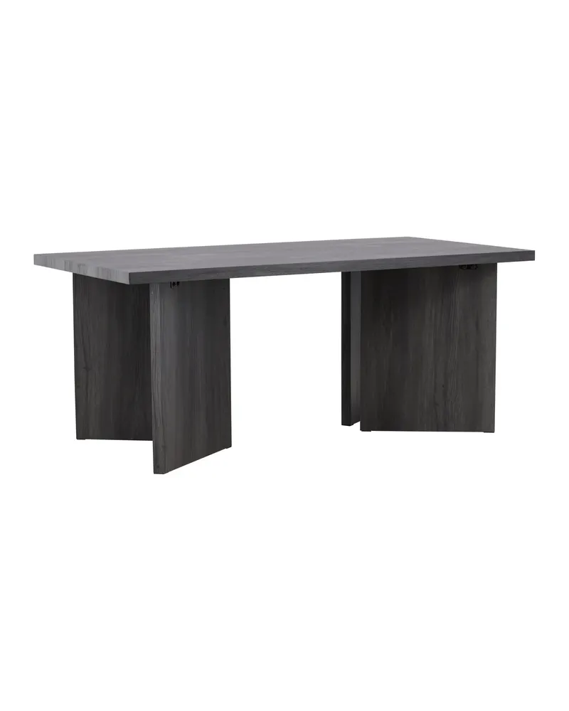 Bassholmen rechteckiger Esstisch in 180 × 90 cm, Schwarz, Ansicht 2