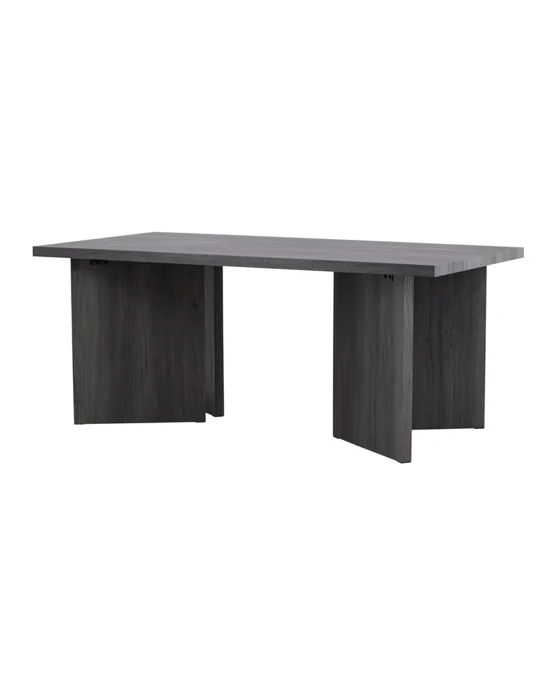 Bassholmen rechteckiger Esstisch in 180 × 90 cm, Schwarz, Ansicht 5