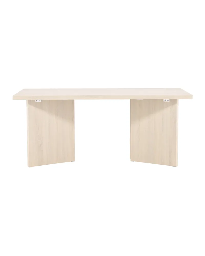 Bassholmen rechteckiger Esstisch in 180 × 90 cm, Whitewash, Ansicht 1