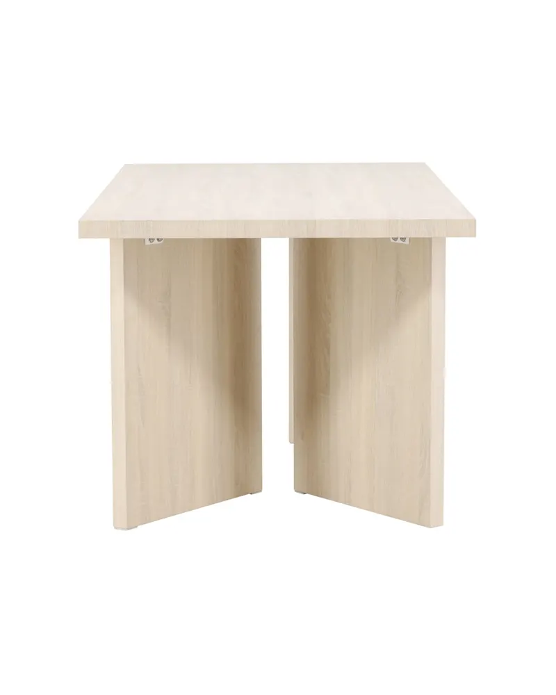 Bassholmen rechteckiger Esstisch in 180 × 90 cm, Whitewash, Ansicht 7