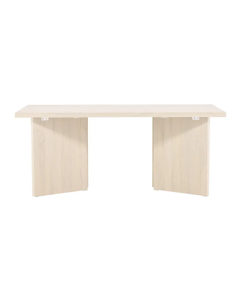 Bassholmen rechteckiger Esstisch in 180 × 90 cm, Whitewash, Ansicht 10