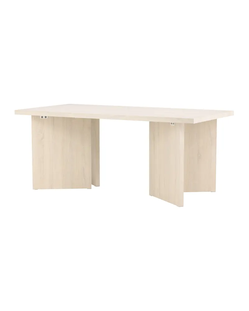 Bassholmen rechteckiger Esstisch in 180 × 90 cm, Whitewash, Ansicht 11
