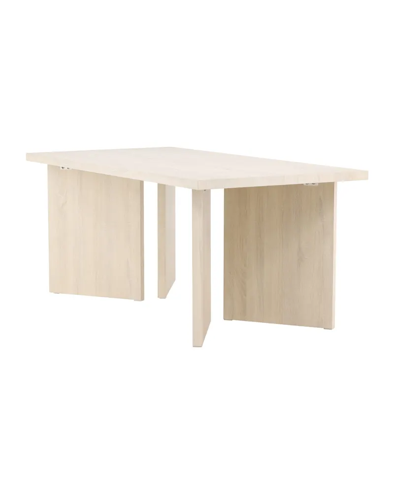 Bassholmen rechteckiger Esstisch in 180 × 90 cm, Whitewash, Ansicht 12