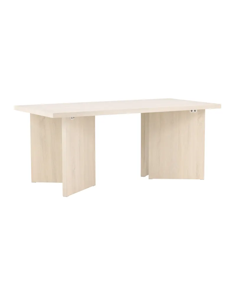 Bassholmen rechteckiger Esstisch in 180 × 90 cm, Whitewash, Ansicht 2
