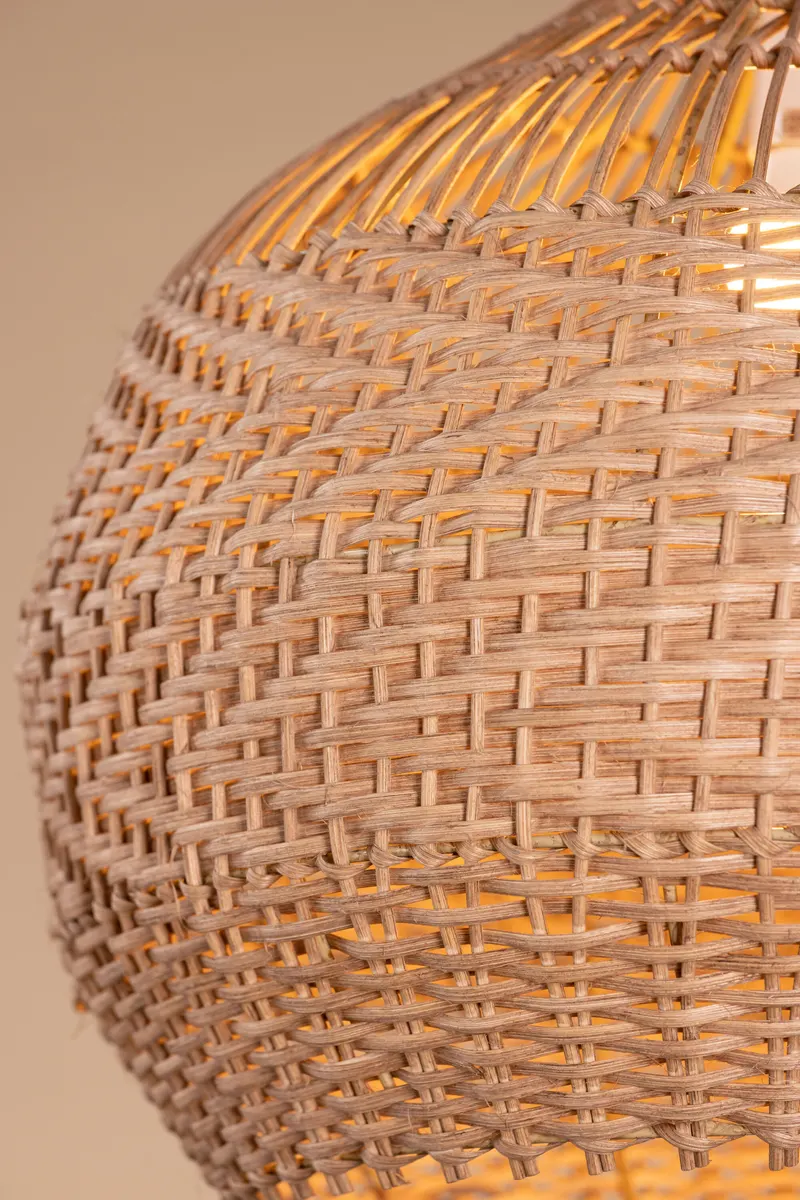 Bastia Pendelleuchte aus Rattan, im Wohnraum, Ansicht 3