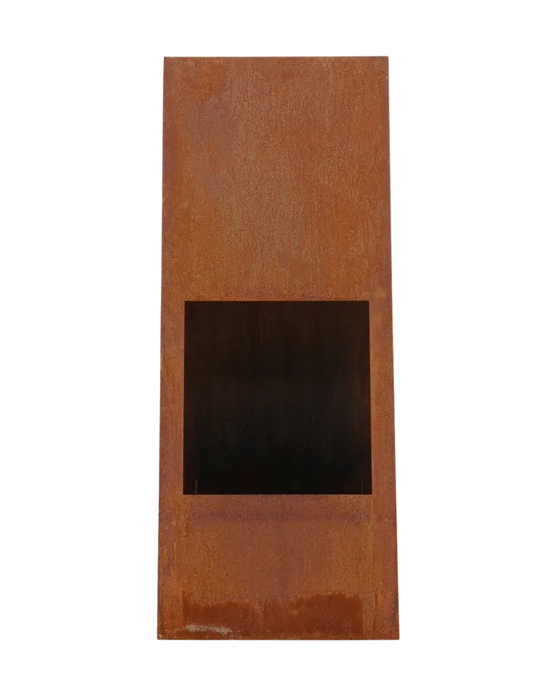 Bastian Feuerstelle aus Stahl in 20 × 120 × 50 cm, Rostorange, Ansicht 1