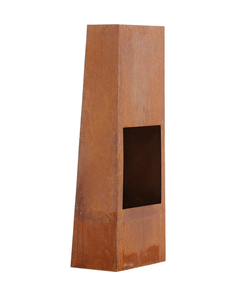 Bastian Feuerstelle aus Stahl in 20 × 120 × 50 cm, Rostorange, Ansicht 11
