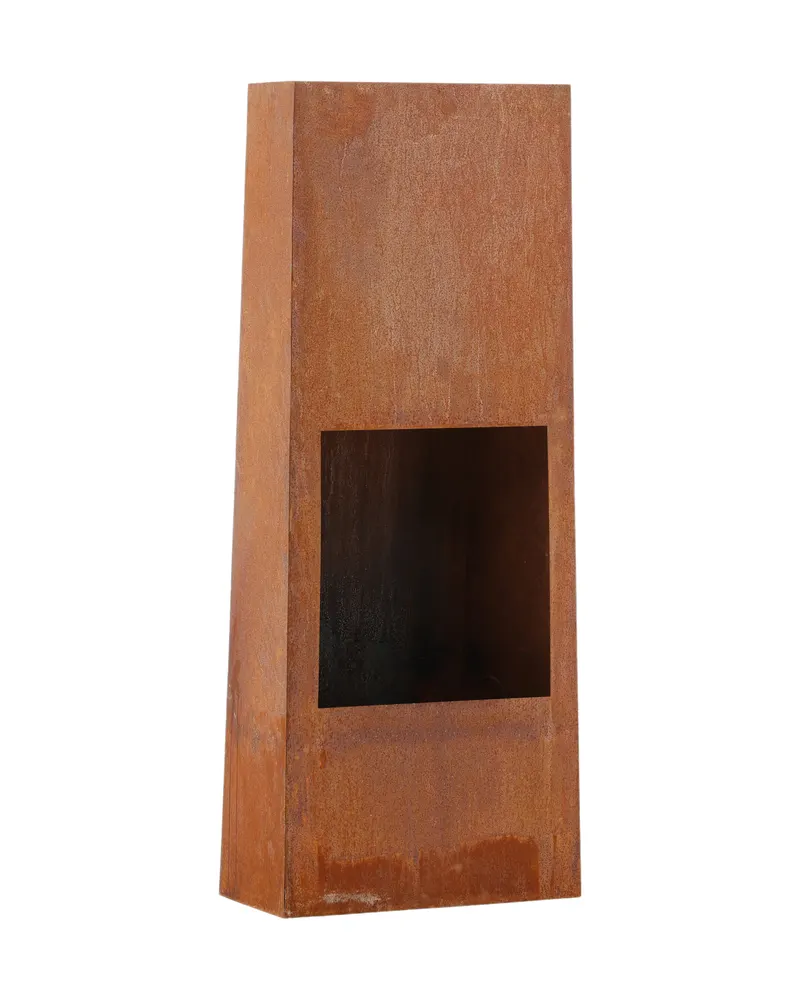 Bastian Feuerstelle aus Stahl in 20 × 120 × 50 cm, Rostorange, Ansicht 12