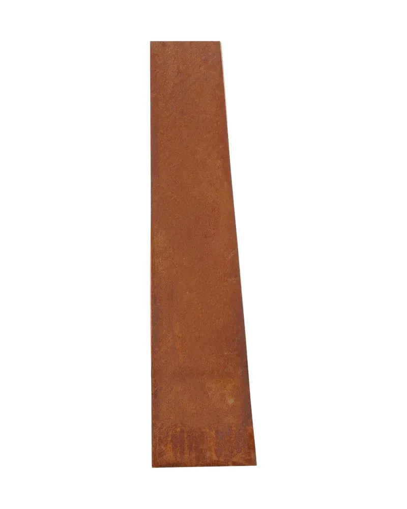 Bastian Feuerstelle aus Stahl in 20 × 120 × 50 cm, Rostorange, Ansicht 4