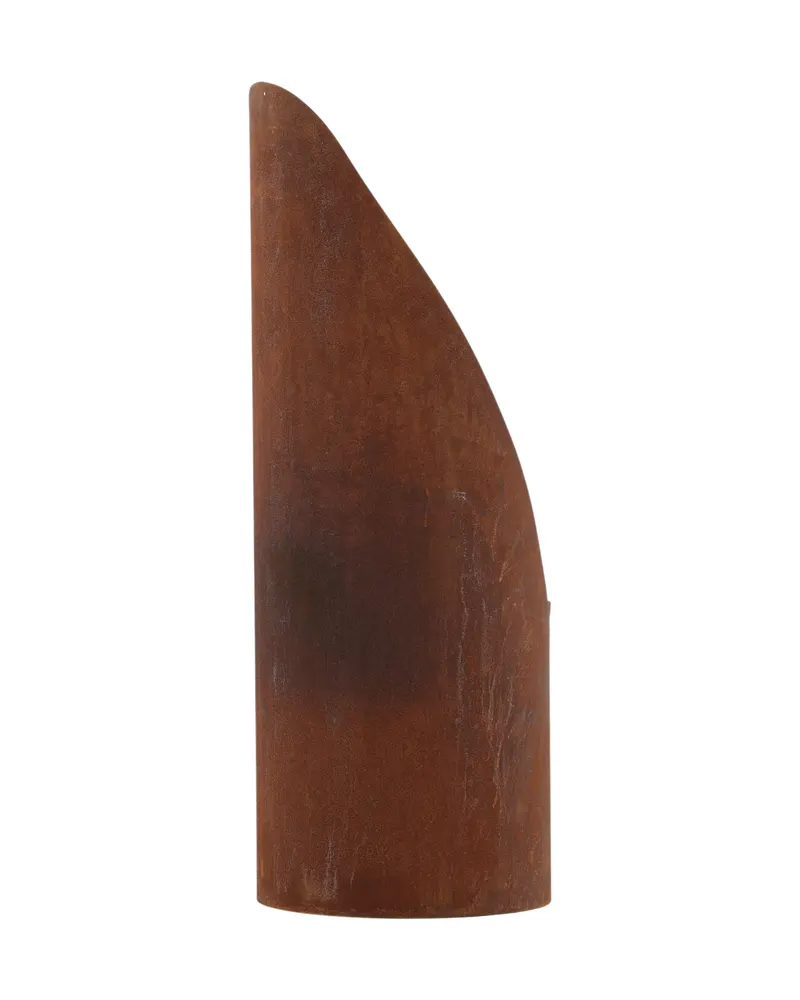 Bastian Feuersäule rund aus Stahl in Ø 37 cm, Rostorange, Ansicht 9