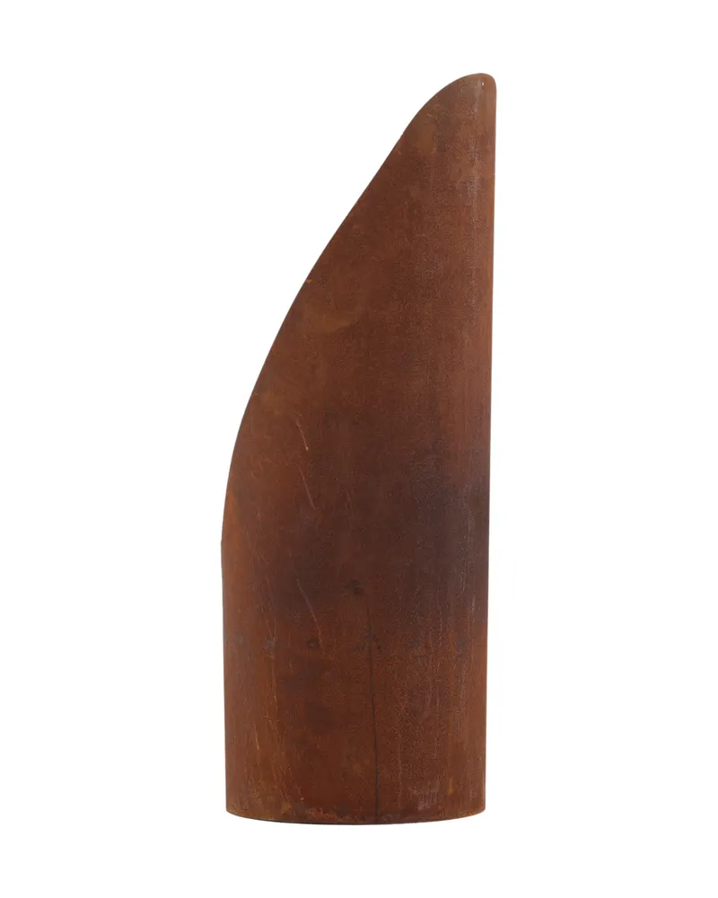 Bastian Feuersäule rund aus Stahl in Ø 37 cm, Rostorange, Ansicht 5