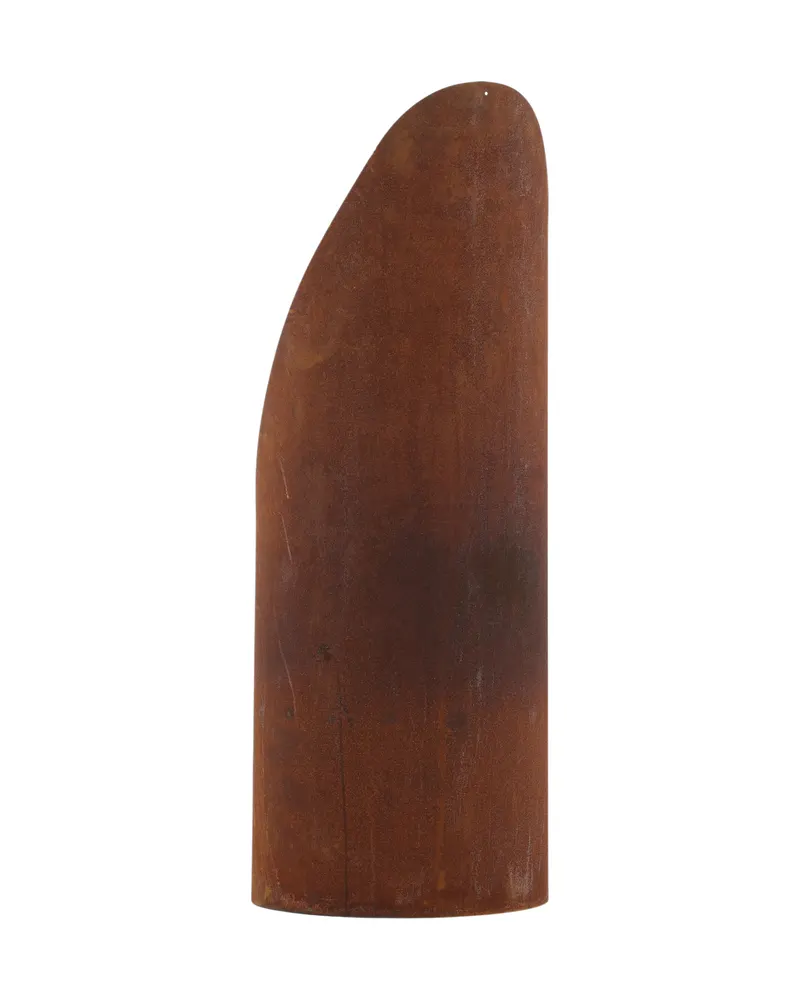 Bastian Feuersäule rund aus Stahl in Ø 37 cm, Rostorange, Ansicht 6