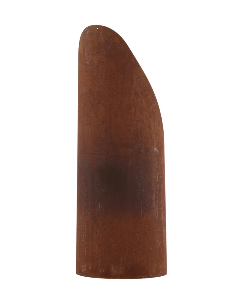 Bastian Feuersäule rund aus Stahl in Ø 37 cm, Rostorange, Ansicht 8