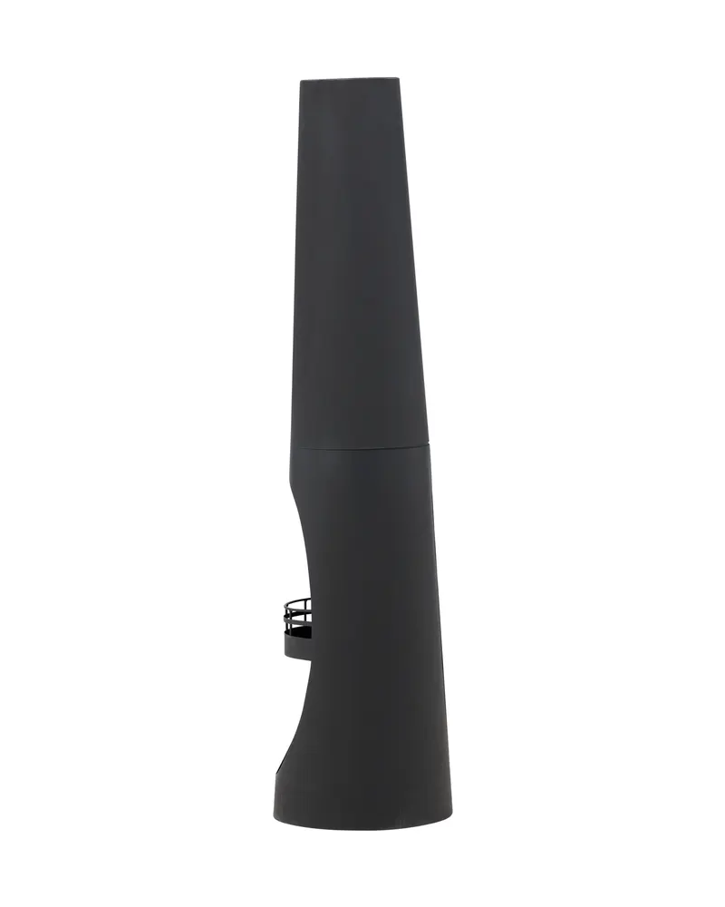 Bastian Feuersäule rund aus Stahl in Ø 33 cm, Schwarz, Ansicht 6