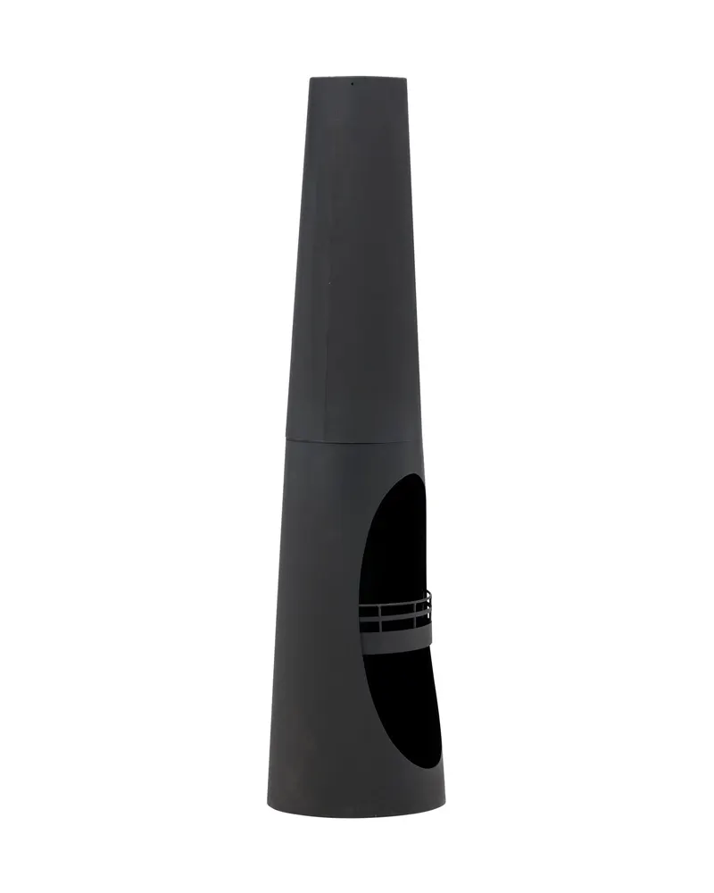 Bastian Feuersäule rund aus Stahl in Ø 33 cm, Schwarz, Ansicht 11