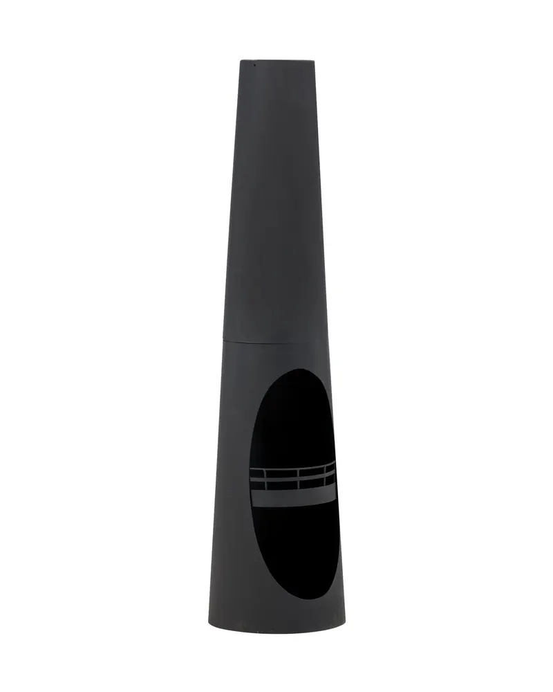 Bastian Feuersäule rund aus Stahl in Ø 33 cm, Schwarz, Ansicht 12