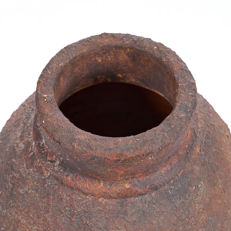 The Amphora Rustica Vase, Terrakotta-Vase von Bazar Bizar, Größe M, Burgunderrot, Ansicht 10
