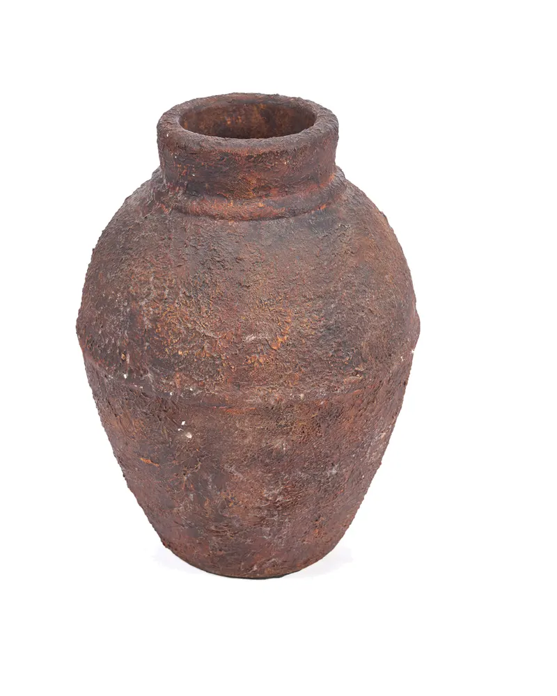 The Amphora Rustica Vase, Terrakotta-Vase von Bazar Bizar, Größe M, Burgunderrot, Ansicht 5