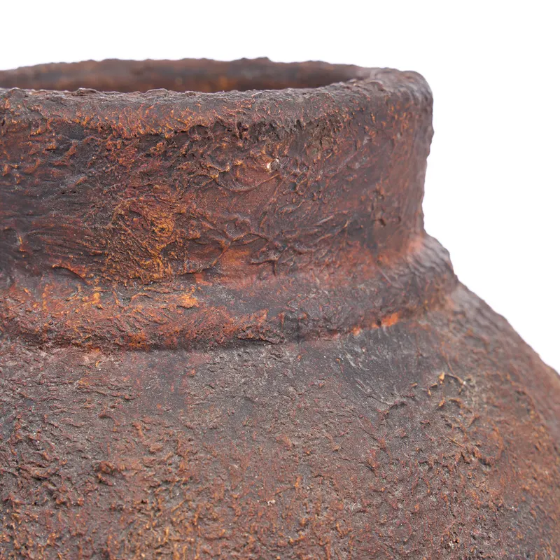 The Amphora Rustica Vase, Terrakotta-Vase von Bazar Bizar, Größe M, Burgunderrot, Ansicht 9