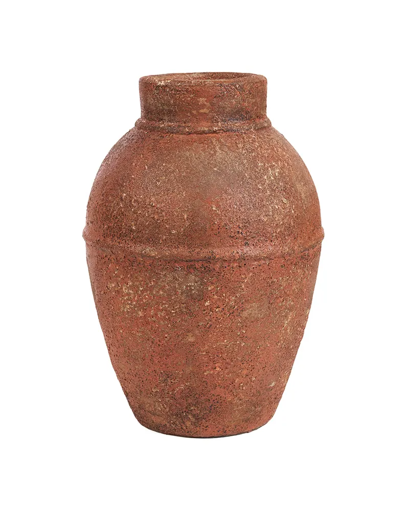 The Amphora Rustica Vase Terrakotta-Vase, Burgunderrot