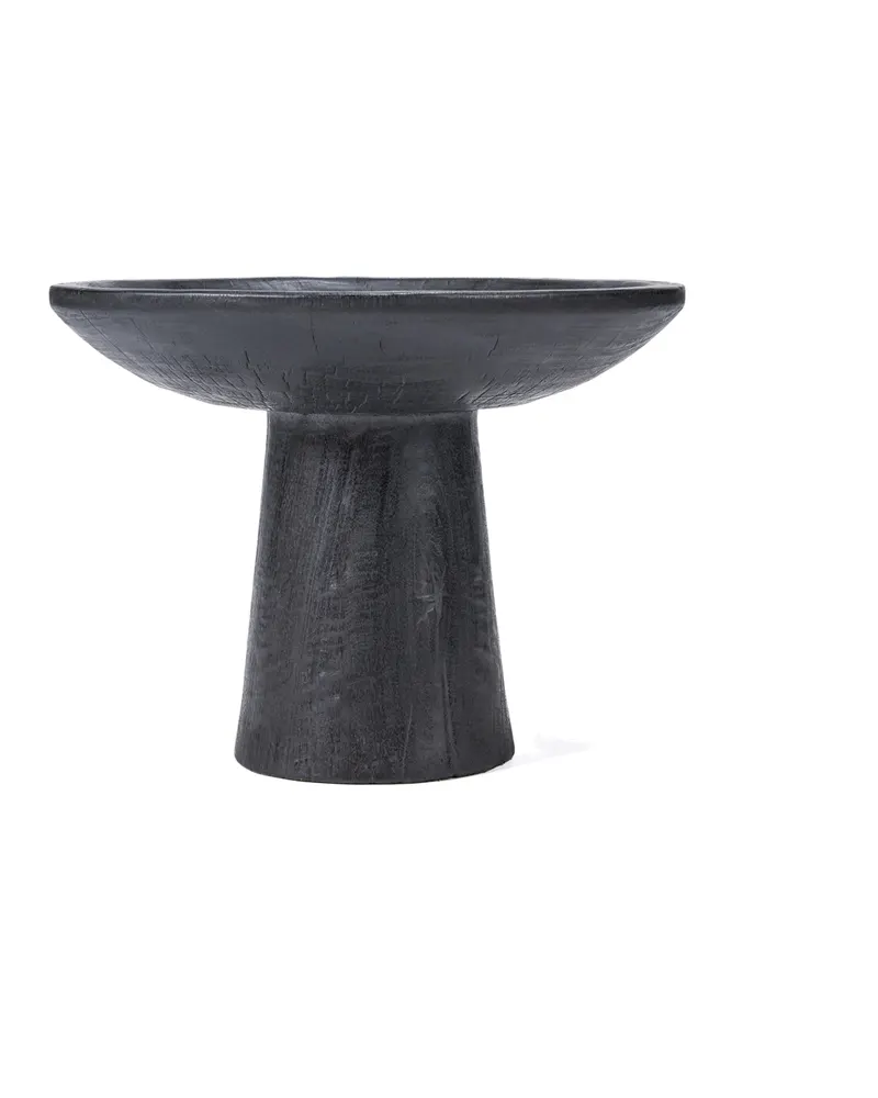 The Bali Dulang Serviergeschirr aus Mangoholz von Bazar Bizar, Größe 35 × 35 × 26 cm, Schwarz, Ansicht 5