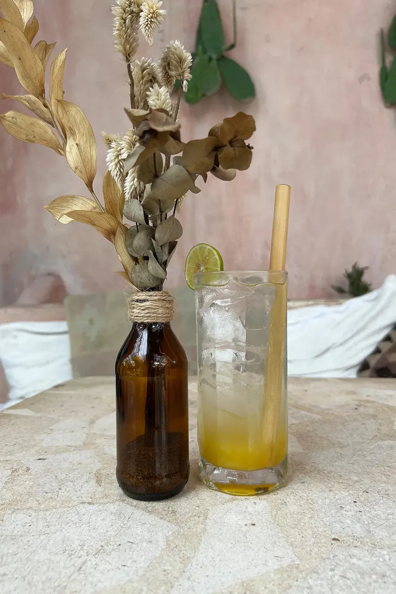 The Bamboo Straws Bambus-Trinkhalme von Bazar Bizar, Größe 20 × 1 × 1 cm, Natur, Ansicht 4