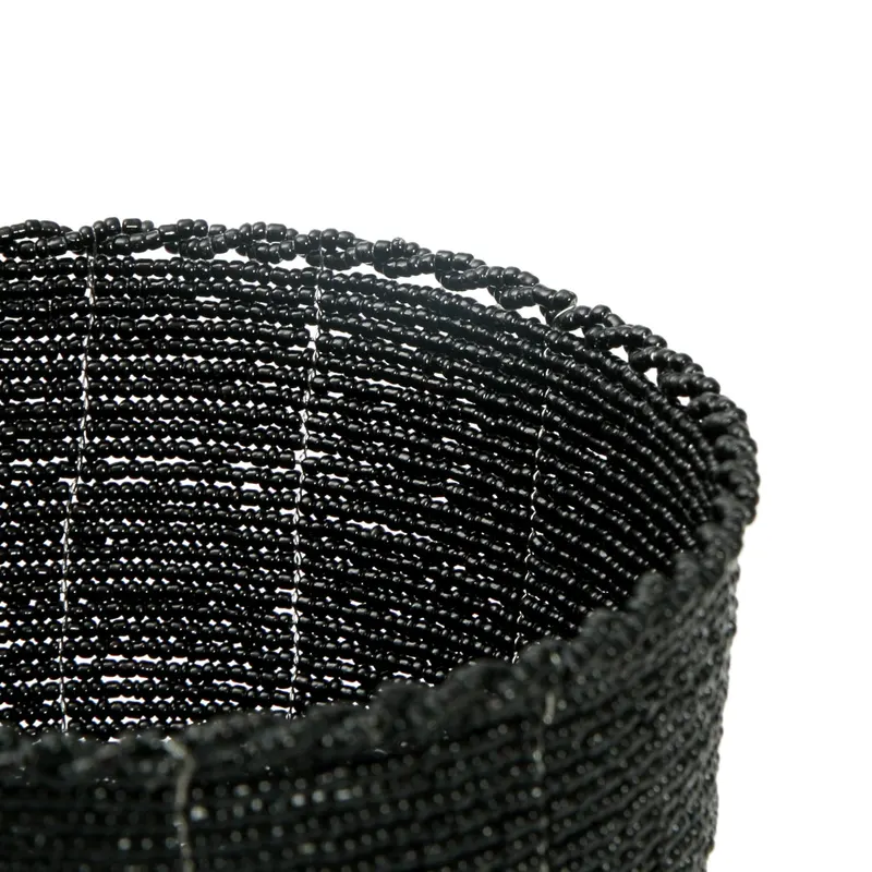 The Beaded Candy Bowl Dekoschale aus Perlen von Bazar Bizar, Größe M, Schwarz, Ansicht 4