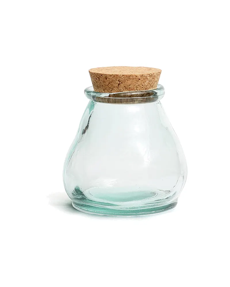 The Belly Glass Pot Vorratsgefäß aus Recyclingglas