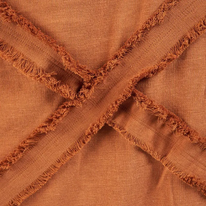 The Berber Bed Throw Baumwollplaid von Bazar Bizar, Größe 300 × 240 cm, Terrakotta, Ansicht 4