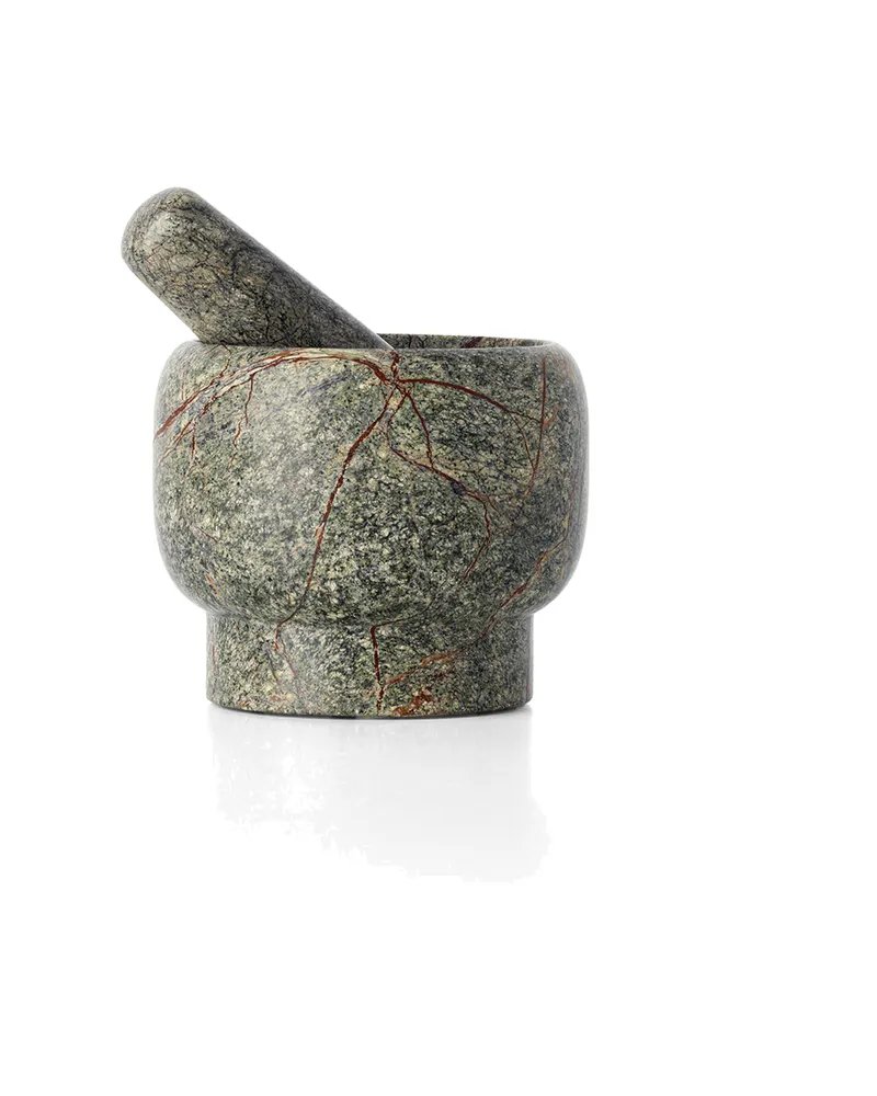 The Bidasar Marble Spice Grinder Mörser mit Stößel aus Marmor
