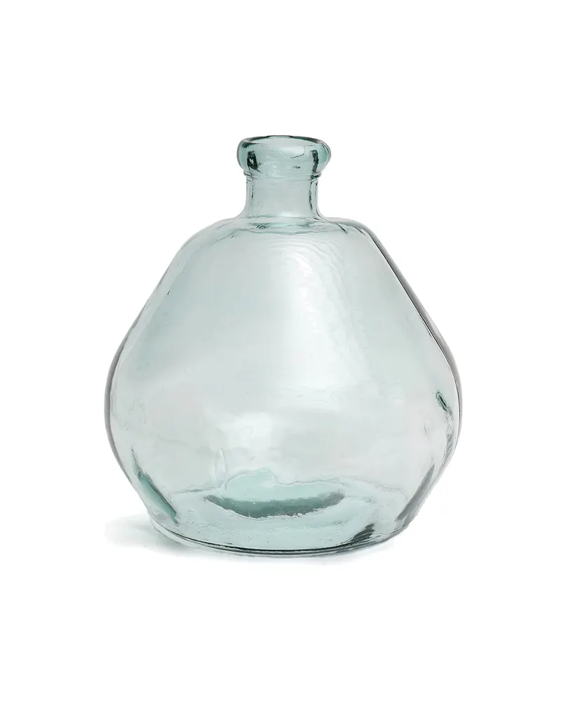 The Bolai Vase aus Recyclingglas, Blau