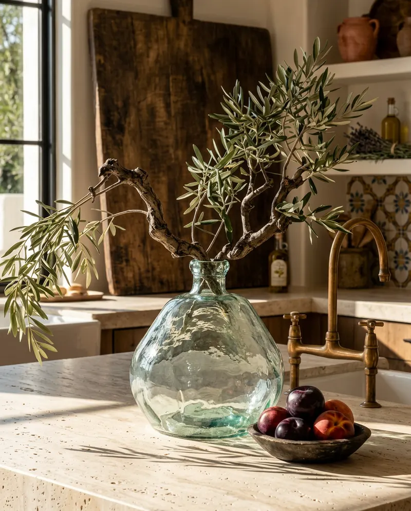 The Bolai Vase aus Recyclingglas von Bazar Bizar, Größe 45 × 45 × 50 cm, Blau, Ansicht 2