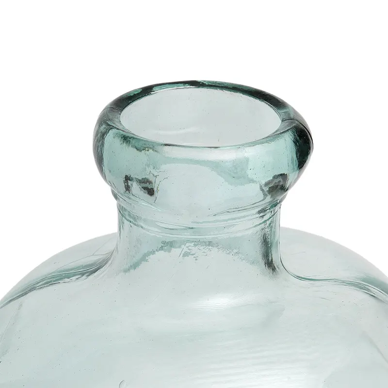 The Bolai Vase aus Recyclingglas von Bazar Bizar, Größe 45 × 45 × 50 cm, Blau, Ansicht 3