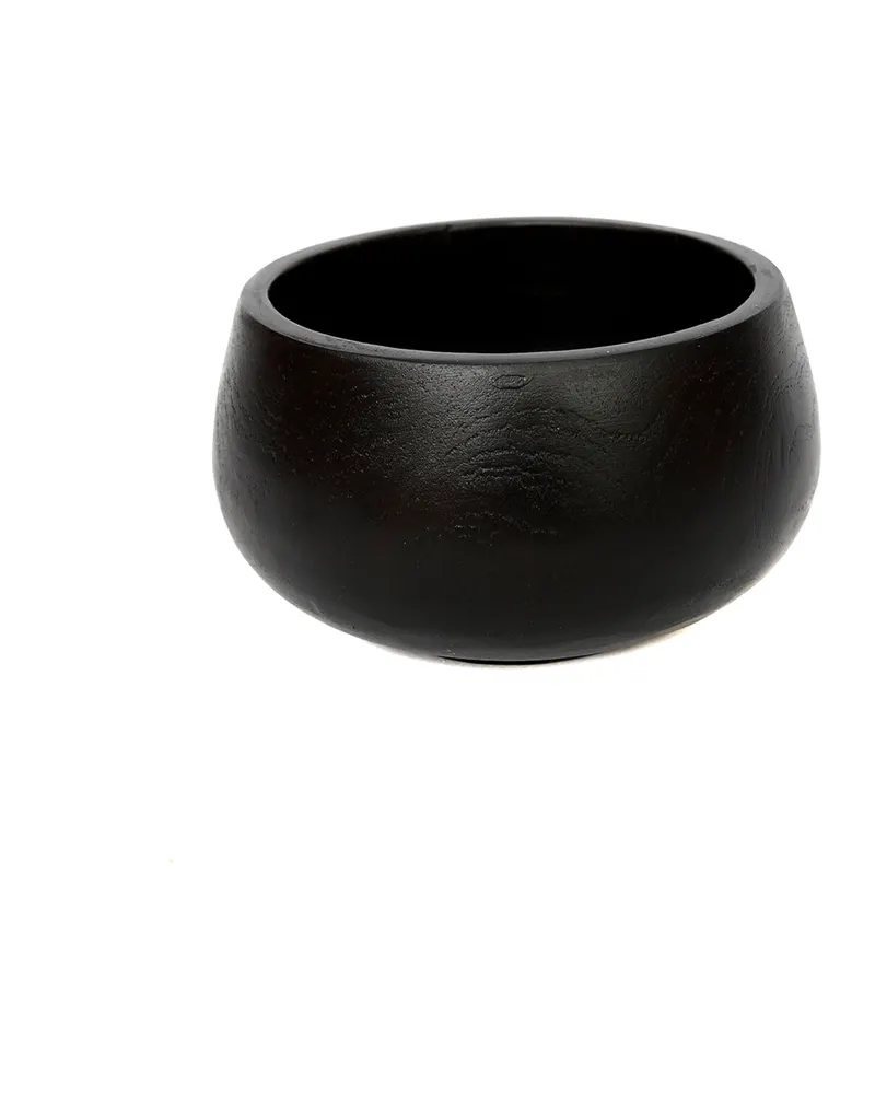 The Bondi Black Bowl Teakholzschale, Schwarz