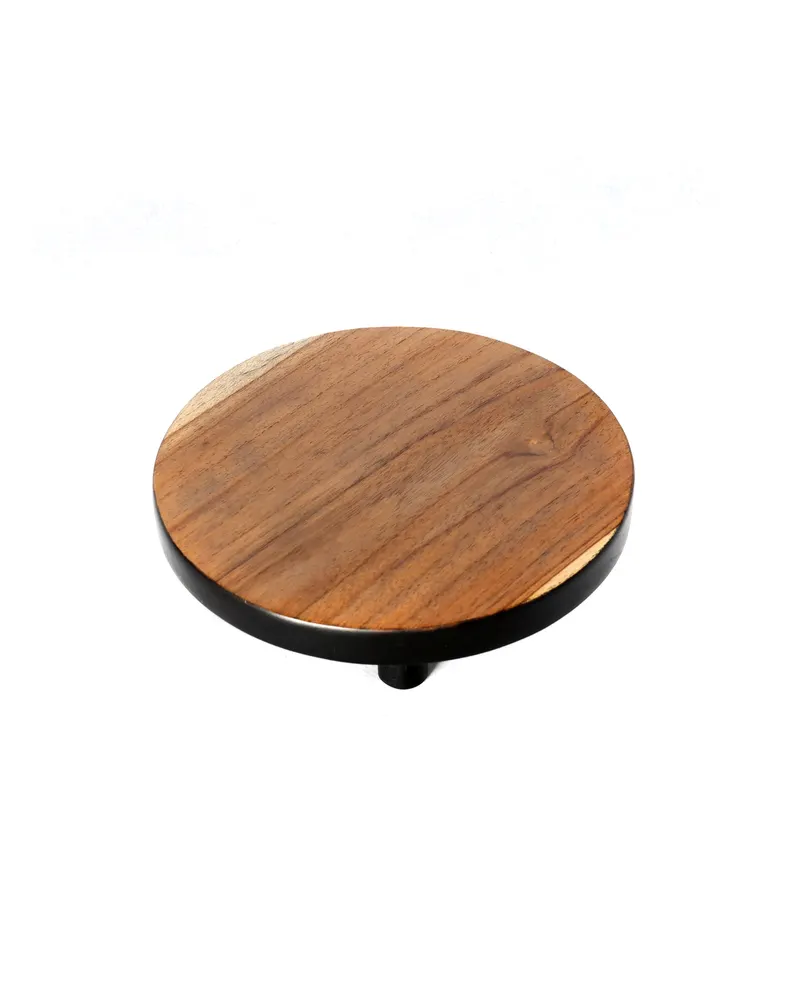 The Bondi Cake Stand Kuchenständer aus Teakholz von Bazar Bizar, Größe M, Natur / Schwarz, Ansicht 5