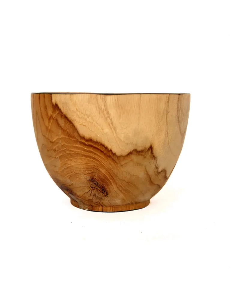 The Bondi Candy Bowl Teakholzschale von Bazar Bizar, Größe 15 × 15 × 10 cm, Natur / Schwarz, Ansicht 9