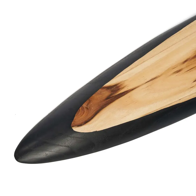 The Bondi Tapas Plate Teller aus Teakholz von Bazar Bizar, Größe XXL, Natur / Schwarz, Ansicht 6