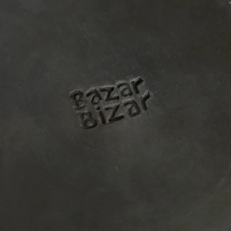 The Burned Classic Plate Teller von Bazar Bizar, Größe L, Schwarz, Ansicht 5