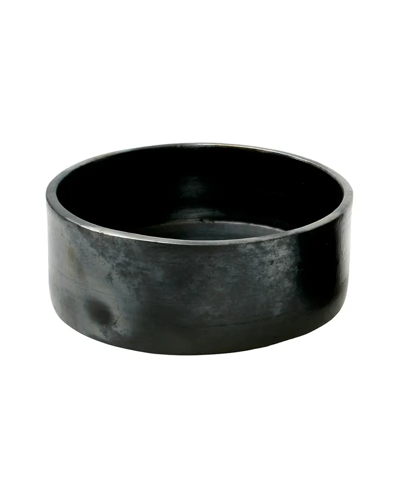 The Burned Cylinder Dish Servierschale in Schwarz von Bazar Bizar, Größe L, Ansicht 1