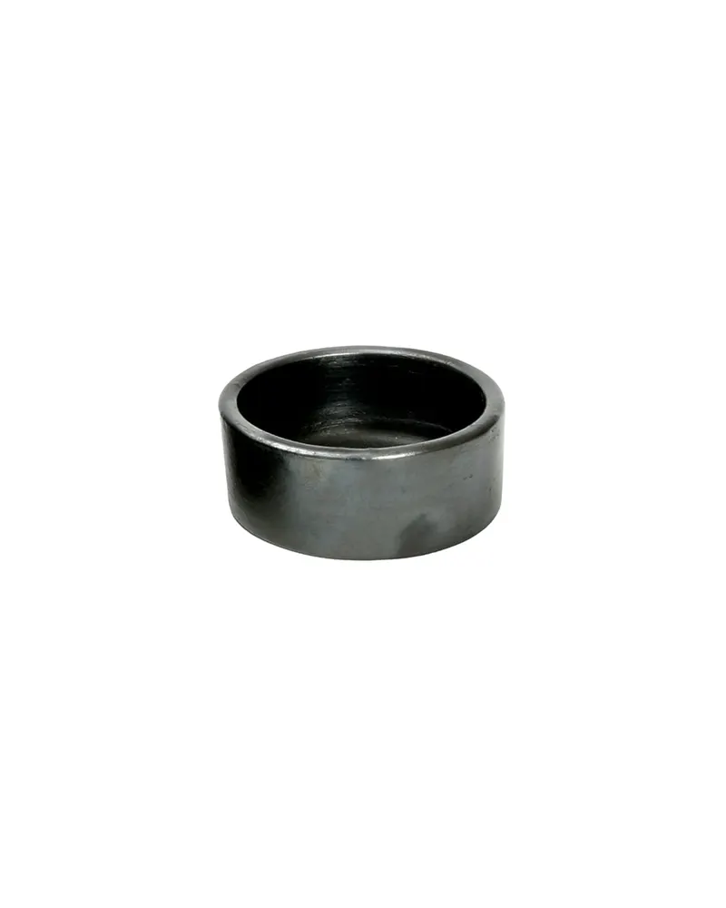 The Burned Cylinder Dish Servierschale in Schwarz