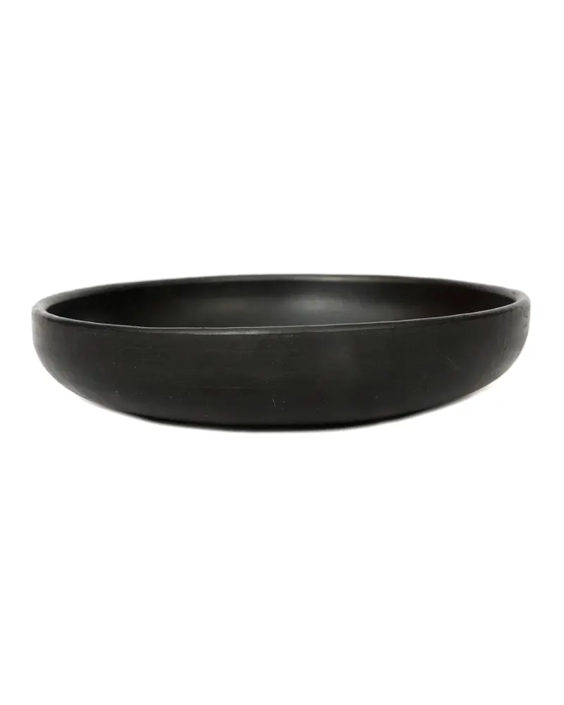 The Burned Deep Plate Teller aus gebrannter Terrakotta von Bazar Bizar, Größe M, Schwarz, Ansicht 4