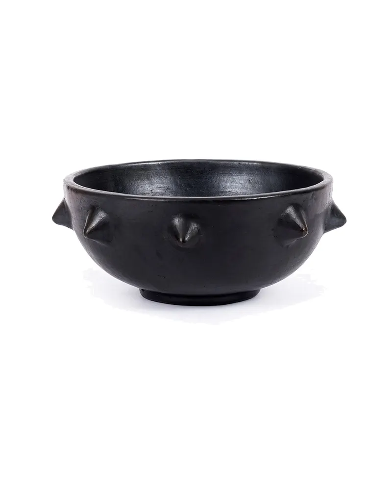 The Burned Ethnic Bowl schwarze Terrakotta-Schale