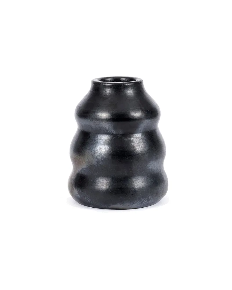 The Burned Vase Terrakotta-Vase, Schwarz