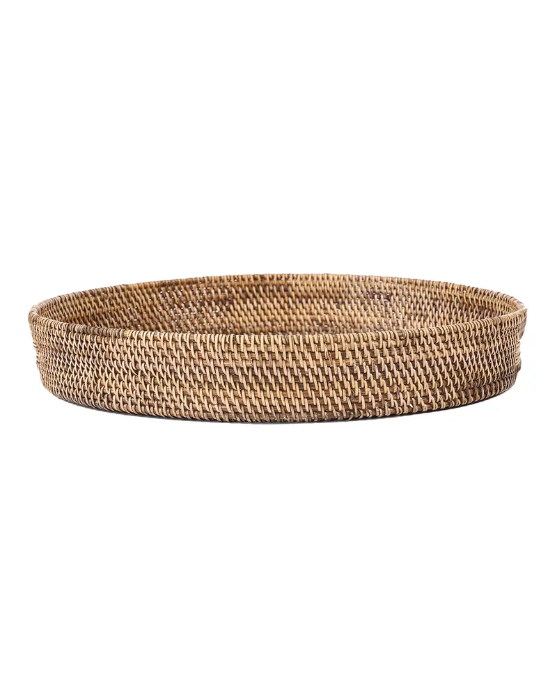 The Carry-All Trays Serviertabletts aus Rattan